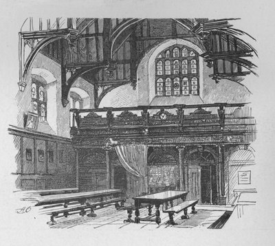 Grays Inn Hall, 1890 von Unbekannt