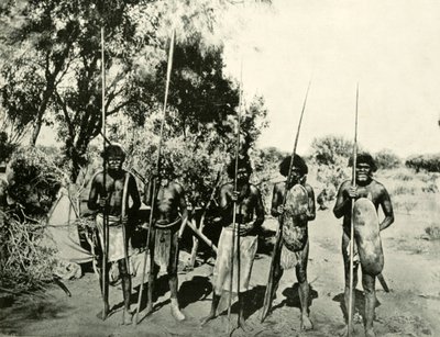 Gruppe von Aborigines-Männern, Queensland, Australien, 1901 von Unbekannt