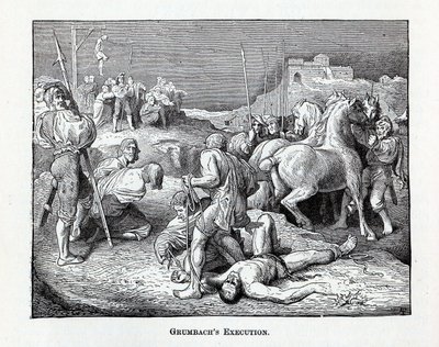 Grumbachs Hinrichtung, 1882 von Unbekannt