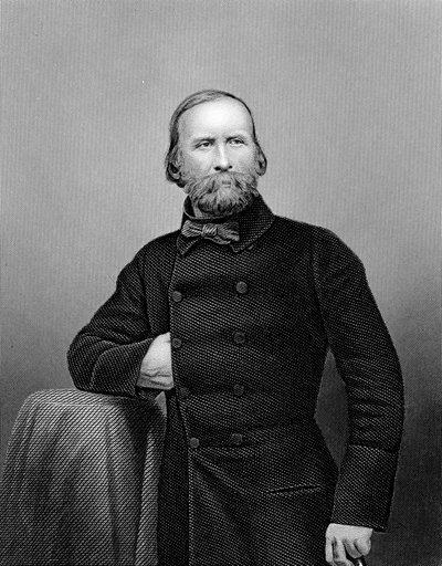 Giuseppe Garibaldi, italienischer Patriot, 1860 von Unbekannt