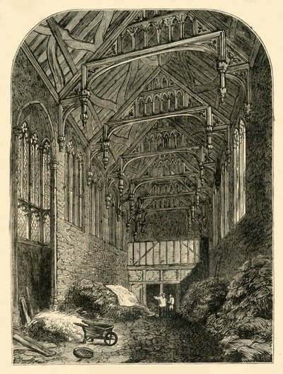 Halle des Eltham Palace im Jahr 1835, um 1878 von Unbekannt