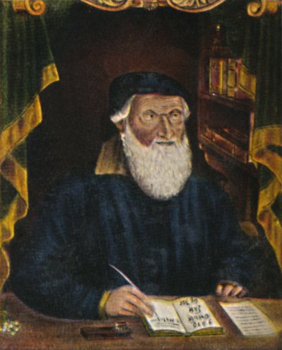 Hans Sachs 1494-1576. Kupferstich von Hans Weygel, 1934 von Unbekannt