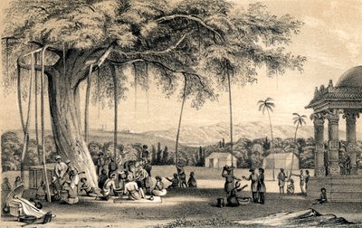 Dorfvorsteher hält Gericht, 1847 von Unbekannt