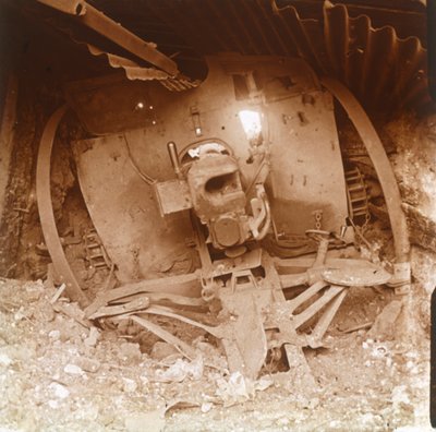 Schwere Artillerie, Somme, Nordfrankreich, 1916 von Unbekannt