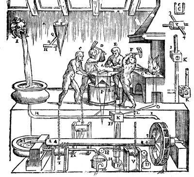 Hero von Alexandrias mechanische Schmiede, 1. Jahrhundert von Unbekannt