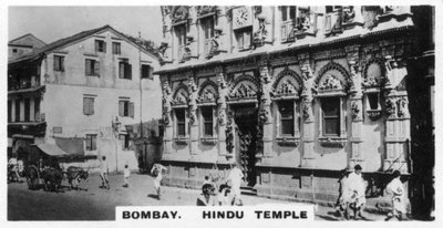 Hindu-Tempel, Bombay, Indien, ca. 1925 von Unbekannt