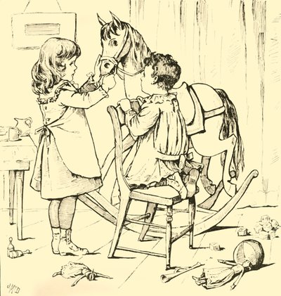 Wie das Schaukelpferd den Kuchen aß, 1881 von Unbekannt