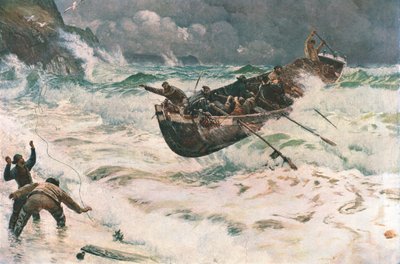 Wie das Boot nach Hause kam, 1886, ca. 1902 von Unbekannt