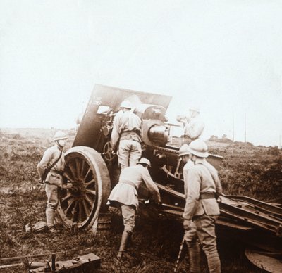 Haubitzenbatterie, ca. 1914-1918 von Unbekannt