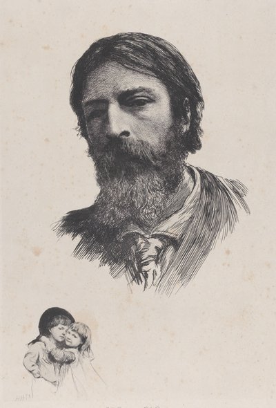 Hubert Herkomer A.R.A. und seine Kinder, nach 1879 von Unbekannt