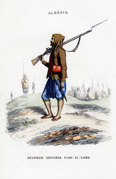 Infanterie von Abd-el-Kader, Algerien von Unbekannt