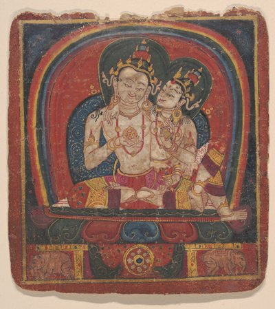 Initiationskarte Tsakalis: Vairochana, frühes 15. Jahrhundert von Unbekannt