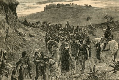 Israeliten gehen in die Gefangenschaft, 1890 von Unbekannt