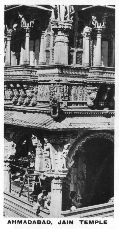 Jain-Tempel, Ahmedabad, Indien, ca. 1925 von Unbekannt