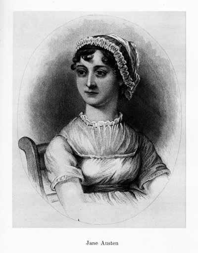 Jane Austen, englische Schriftstellerin, 19. Jahrhundert von Unbekannt