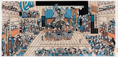 Japanische Theaterszene von Unbekannt