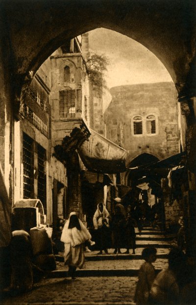 Jerusalem - Davidstraße, um 1918-1939 von Unbekannt