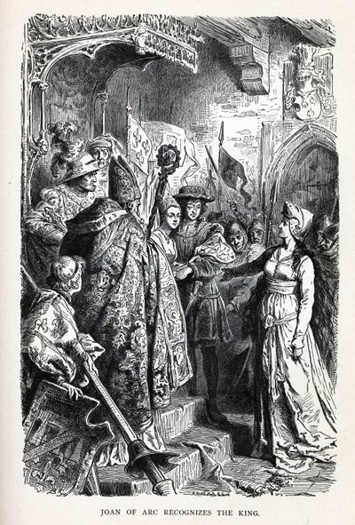Johanna von Orléans erkennt den König, 1882 von Unbekannt