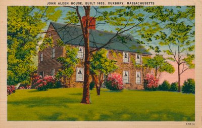 John Alden House, Duxbury, Massachusetts, um 1940er Jahre von Unbekannt