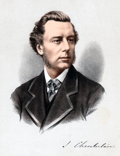 Joseph Chamberlain, britischer Politiker, um 1880 von Unbekannt
