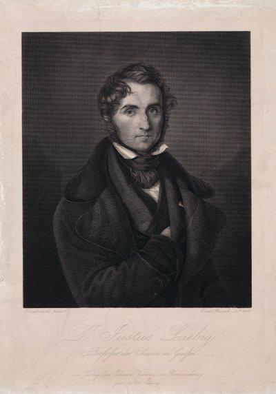Justus von Liebig, deutscher Chemiker von Unbekannt