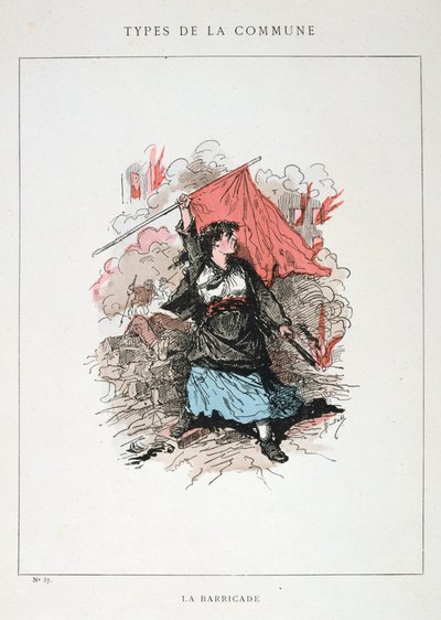 La Barricade, Pariser Kommune, 1871 von Unbekannt