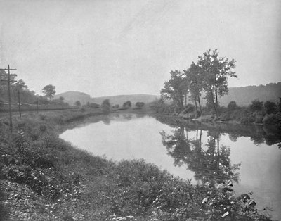 La Colle Blick nach Westen, Pennsylvania Railroad, um 1897 von Unbekannt