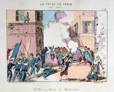 Die Einnahme von Paris, Mai 1871 von Unbekannt