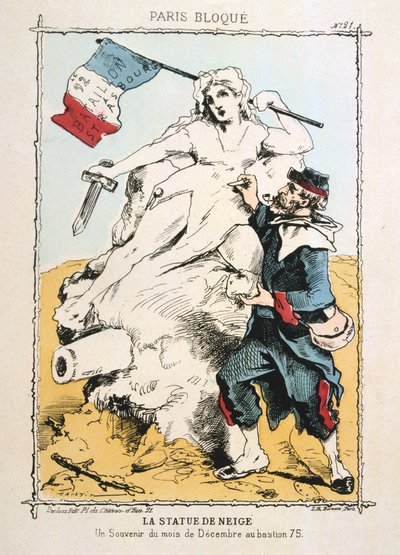 La Statue de Neige, 1870-1871 von Unbekannt