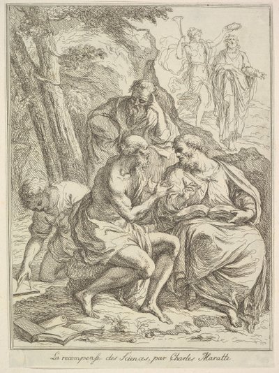 La recompense des Sciences, 1640-1713 von Unbekannt