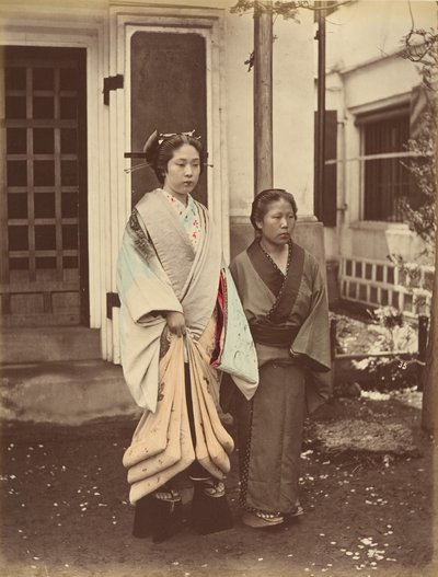 Dame und Diener, 1870er Jahre von Unbekannt