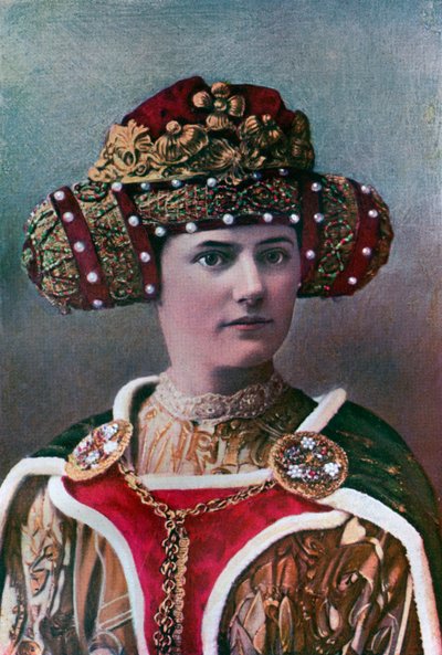 Damenkopfbedeckung, 14. Jahrhundert, 1910 von Unbekannt