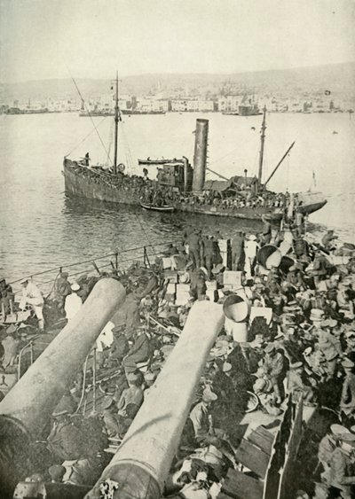 Landung der britischen Truppen in Salonika, 1919 von Unbekannt