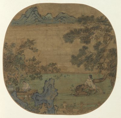 Landschaft mit Figuren, 960-1279 von Unbekannt