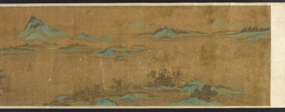 Landschaft mit Palästen, Ming-Dynastie, 16.-17. Jahrhundert von Unbekannt