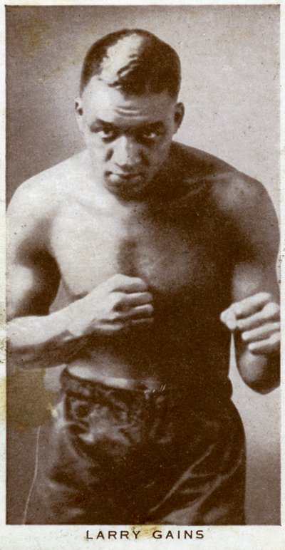 Larry Gains, kanadischer Boxer, 1938 von Unbekannt