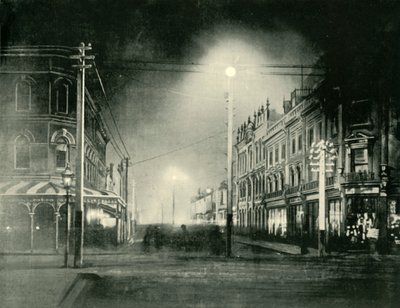 Launceston bei Nacht, Brisbane Street, 1901 von Unbekannt