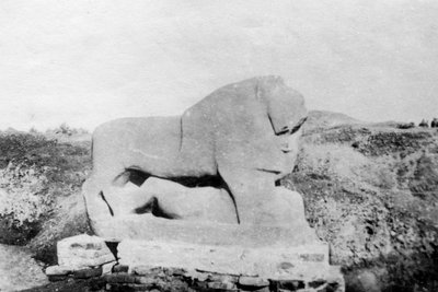 Löwe von Babylon Statue, Babylon, Babil, Mesopotamien, 1918 von Unbekannt