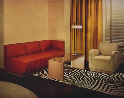 Wohnzimmer von Walter Dorwin Teague, 1939 von Unbekannt