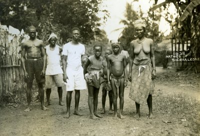 Einheimische, Sierra Leone von Unbekannt