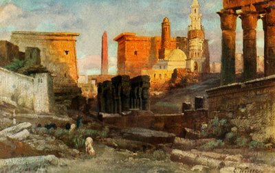 Luxor. Tempel, ca. 1918-ca. 1939 von Unbekannt