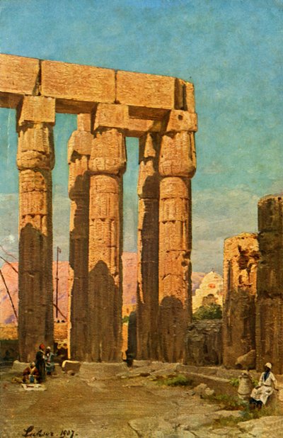 Luxor: Der Tempel von Amenophis III., um 1918-1939 von Unbekannt