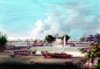 Macao-Fort, Kanton-Fluss, China von Unbekannt