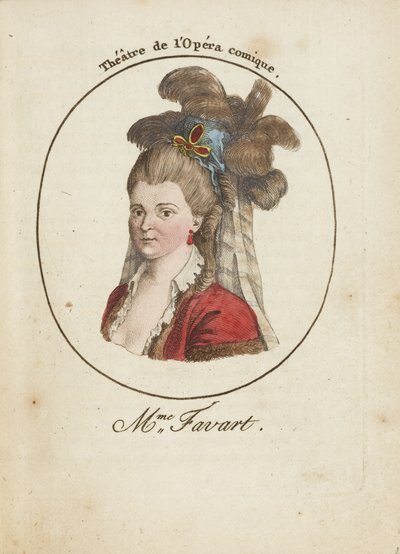 Madame Favart 1727-1772, spätes 18. Jahrhundert von Unbekannt