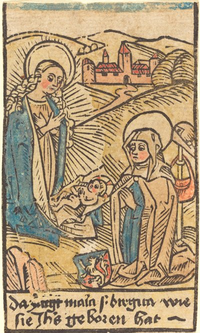 Madonna und die Heilige Brigitta von Unbekannt