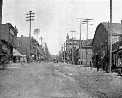 Main Street, Butte City, Montana, USA von Unbekannt