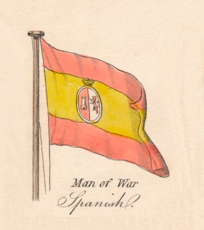 Kriegsschiff - Spanisch, 1838 von Unbekannt