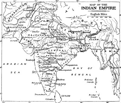 Karte des Indischen Reiches, ca. 1912 von Unbekannt