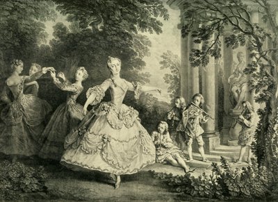 Marie Sallé tanzt, 1732, 1908 von Unbekannt