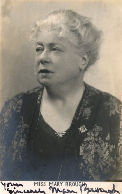 Mary Brough 1863-1834, englische Schauspielerin, 20. Jahrhundert von Unbekannt